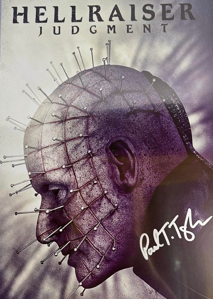 Paul Taylor Signed 11x17 Photo (Hellraiser) - Schwartz COA